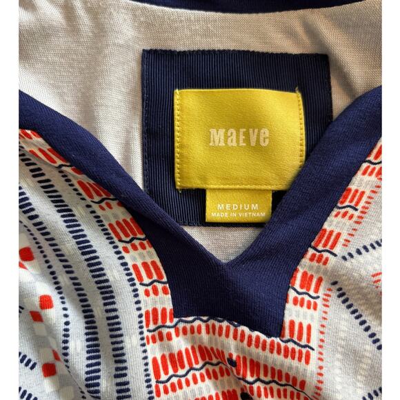 Anthropologie Maeve Davina Dress Medium Layered Aztec - Picture 5 of 8